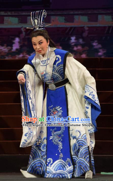 Madam Ruyi Chinese Shanxi Opera Xiaosheng Apparels Costumes and Headpieces Traditional Jin Opera Young Male Gentleman Royal Prince Li Zhi Clothing