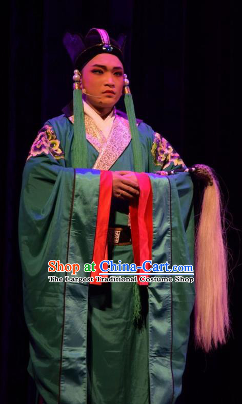 Madam Ruyi Chinese Shanxi Opera Palace Servant Apparels Costumes and Headpieces Traditional Jin Opera Eunuch Garment Figurant Clothing