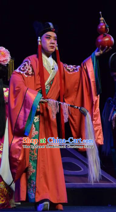 Madam Ruyi Chinese Shanxi Opera Eunuch Apparels Costumes and Headpieces Traditional Jin Opera Palace Servant Garment Clothing