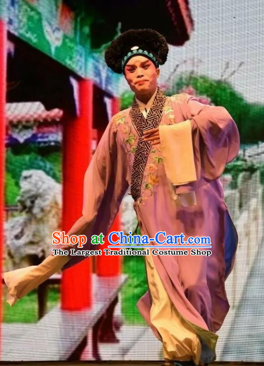 Madam White Snake Chinese Shanxi Opera Young Male Apparels Costumes and Headpieces Traditional Jin Opera Niche Xu Xian Garment Xiaosheng Clothing