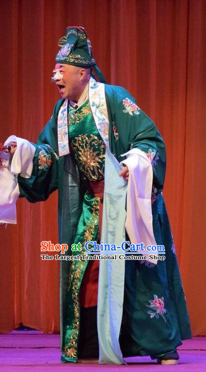 Han Yang Court Chinese Shanxi Opera Clown Apparels Costumes and Headpieces Traditional Jin Opera Childe Garment Bully Xu Meng Clothing