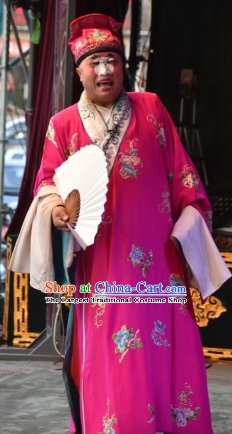 Han Yang Court Chinese Shanxi Opera Bully Xu Meng Apparels Costumes and Headpieces Traditional Jin Opera Clown Garment Childe Clothing