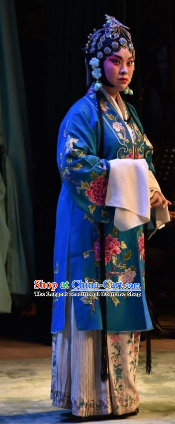Chinese Jin Opera Noble Rani Garment Costumes and Headdress Han Yang Court Traditional Shanxi Opera Young Female Dress Countess Apparels