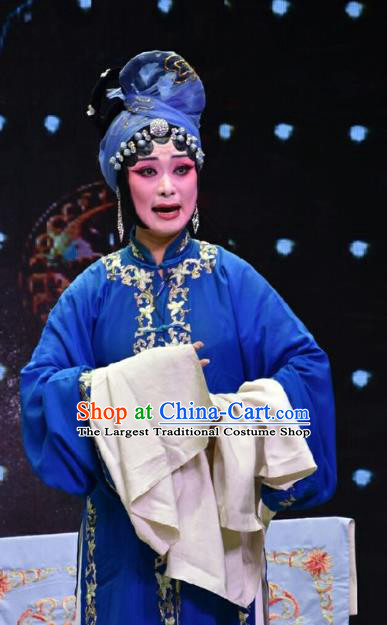 Chinese Jin Opera Imperial Concubine Li Garment Costumes and Headdress Palm Civet for Prince Traditional Shanxi Opera Tsing Yi Dress Distress Maiden Apparels