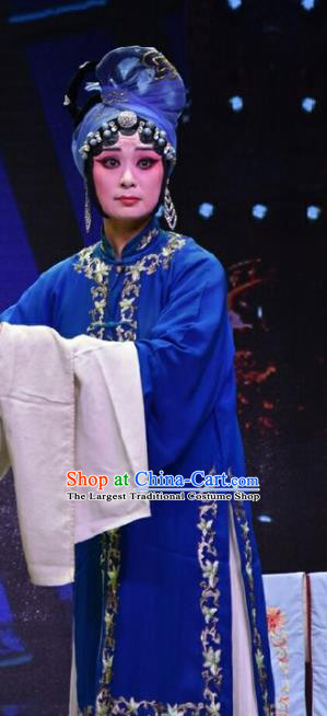 Chinese Jin Opera Imperial Concubine Li Garment Costumes and Headdress Palm Civet for Prince Traditional Shanxi Opera Tsing Yi Dress Distress Maiden Apparels