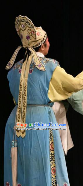 Double Butterfly Chinese Shanxi Opera Xiaosheng Apparels Costumes and Headpieces Traditional Jin Opera Scholar Garment Young Male Liang Shanbo Clothing