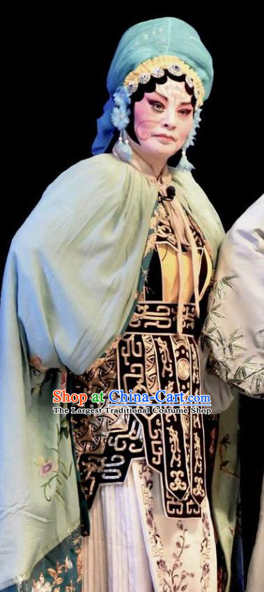 Chinese Jin Opera Empress Zhong Wuyan Garment Costumes and Headdress Traditional Shanxi Opera Actress Apparels Young Female Dress