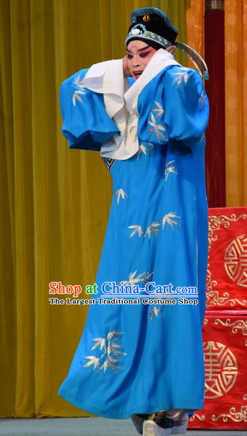 Fu Gui Tu Chinese Shanxi Opera Niche Apparels Costumes and Headpieces Traditional Jin Opera Xiaosheng Garment Scholar Ni Jun Clothing