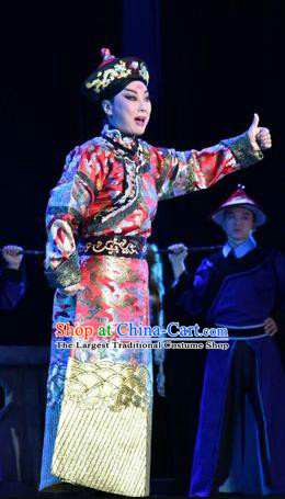 Lian Li Yu Chenglong Chinese Shanxi Opera Infante Kang Apparels Costumes and Headpieces Traditional Jin Opera Xiaosheng Garment Prince Clothing