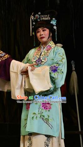 Chinese Jin Opera Young Female Garment Costumes and Headdress Mulan Joins the Army Traditional Shanxi Opera Actress Apparels Xiaodan Hua Muhui Dress