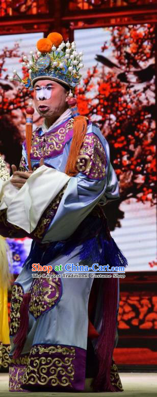 Big Feet Empress Chinese Shanxi Opera Eunuch Apparels Costumes and Headpieces Traditional Jin Opera Palace Servant Garment Clothing