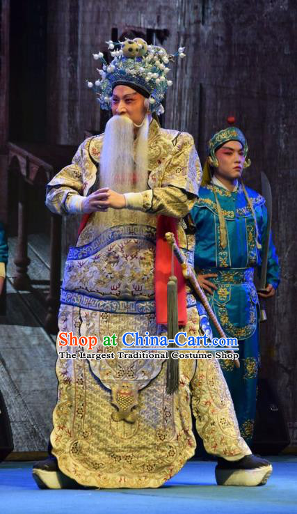 Shou Jiang Wei Chinese Shanxi Opera General Apparels Costumes and Headpieces Traditional Jin Opera Shogun Zhao Yun Garment Armor Clothing