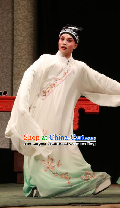 Hua Tian Wai Zhuan Chinese Shanxi Opera Scholar Bian Ji Apparels Costumes and Headpieces Traditional Jin Opera Xiaosheng Garment Niche Clothing