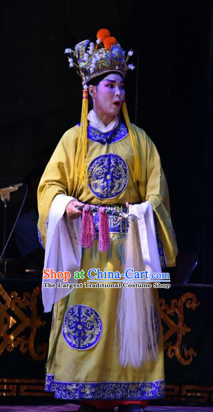 Ming Gong Duan Chinese Shanxi Opera Figurant Apparels Costumes and Headpieces Traditional Jin Opera Eunuch Garment Palace Servant Clothing