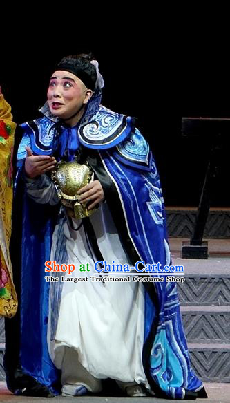 You Meng Yi Guan Chinese Hubei Hanchu Opera Xiaosheng Apparels Costumes and Headpieces Traditional Han Opera Actor Garment Artist Clothing