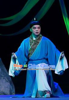 Yin Yang River Chinese Hubei Hanchu Opera Young Male Apparels Costumes and Headpieces Traditional Han Opera Xiaosheng Garment Zhang Maocai Clothing