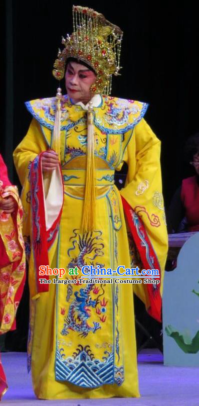 The Long Regret Chinese Guangdong Opera Emperor Li Longji Apparels Costumes and Headpieces Traditional Cantonese Opera Young Male Garment Xiaosheng Clothing
