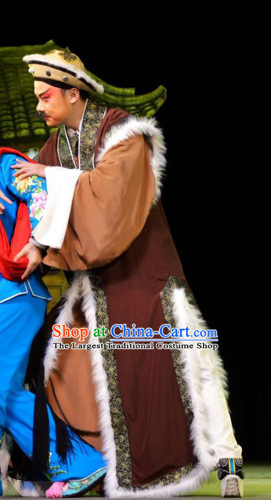 Chun Niang Qu Chinese Hubei Hanchu Opera Merchant Apparels Costumes and Headpieces Traditional Han Opera Garment Xue Kaixian Clothing