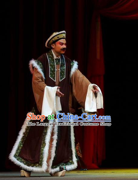 Chun Niang Qu Chinese Hubei Hanchu Opera Merchant Apparels Costumes and Headpieces Traditional Han Opera Garment Xue Kaixian Clothing