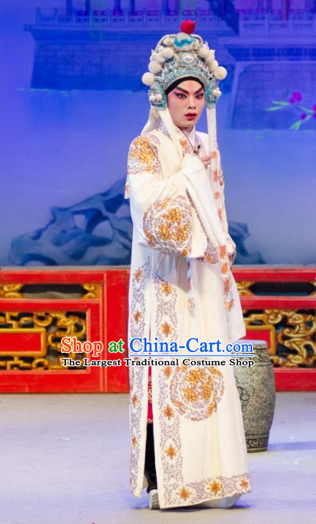 The Princess in Distress Chinese Guangdong Opera Young Male Yelu Junxiong Apparels Costumes and Headpieces Traditional Cantonese Opera Wusheng Garment Clothing