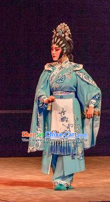 Chinese Cantonese Opera Young Beauty Garment Prince Rui and Concubine Zhuang Costumes and Headdress Traditional Guangdong Opera Apparels Hua Tan Da Yuer Dress