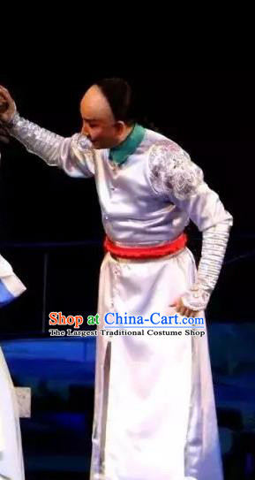Hua Yue Ying Chinese Guangdong Opera Xiaosheng Apparels Costumes and Headpieces Traditional Cantonese Opera Young Male Garment Scholar Lin Yuansheng Clothing