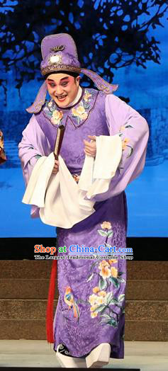 Legend of Lun Wenxu Chinese Guangdong Opera Rich Childe Apparels Costumes and Headpieces Traditional Cantonese Opera Young Male Garment Scholar Liang Erguan Clothing