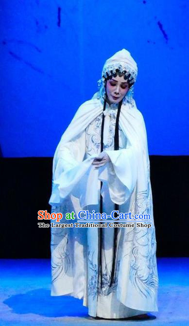 Chinese Cantonese Opera Distress Maiden Garment Hua Jian Ji Costumes and Headdress Traditional Guangdong Opera Hua Tan Apparels Tsing Yi Yang Yaoxian Dress