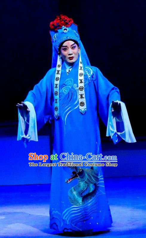 Hua Jian Ji Chinese Guangdong Opera Xiaosheng Apparels Costumes and Headpieces Traditional Cantonese Opera Liang Yicang Garment Young Male Clothing