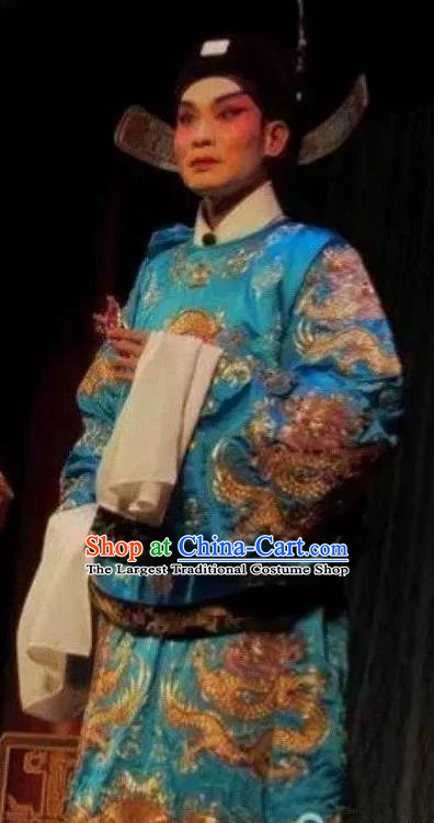 Story of the Violet Hairpin Chinese Guangdong Opera Young Male Apparels Costumes and Headpieces Traditional Cantonese Opera Xiaosheng Garment Official Li Yi Clothing