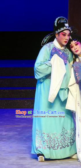 Story of the Violet Hairpin Chinese Guangdong Opera Scholar Apparels Costumes and Headpieces Traditional Cantonese Opera Childe Garment Gifted Youth Li Yi Clothing