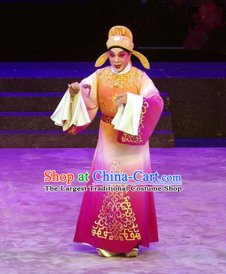Story of the Violet Hairpin Chinese Guangdong Opera Li Yi Apparels Costumes and Headpieces Traditional Cantonese Opera Young Male Garment Noble Childe Clothing