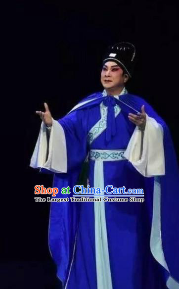 Hun Qian Zhu Ji Xiang Chinese Guangdong Opera Young Man Apparels Costumes and Headpieces Traditional Cantonese Opera Xiaosheng Garment Scholar Clothing