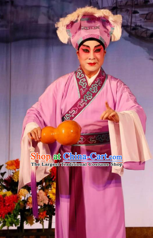 Hun Qian Zhu Ji Xiang Chinese Guangdong Opera Scholar Apparels Costumes and Headpieces Traditional Cantonese Opera Huang Zhuwan Garment Young Male Clothing