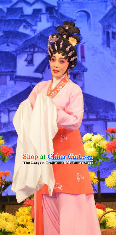 Chinese Cantonese Opera Imperial Concubine Hu Garment Hun Qian Zhu Ji Xiang Costumes and Headdress Traditional Guangdong Opera Actress Apparels Young Female Dress
