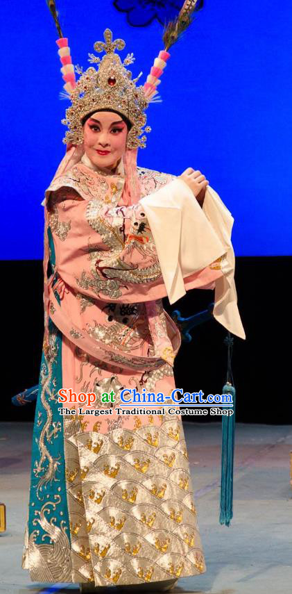 Yuan Yang Sword Chinese Guangdong Opera Young Male Apparels Costumes and Headpieces Traditional Cantonese Opera Wang Zhihao Garment Official Clothing