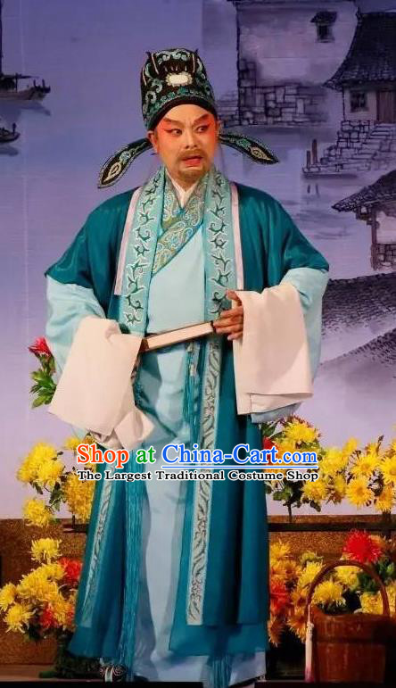 Hun Qian Zhu Ji Xiang Chinese Guangdong Opera Landlord Apparels Costumes and Headpieces Traditional Cantonese Opera Elderly Male Garment Patriarch Clothing