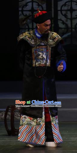 Barwo Guild Chinese Guangdong Opera Qing Dynasty Official Apparels Costumes and Headpieces Traditional Cantonese Opera Garment Minister Li Futai Clothing