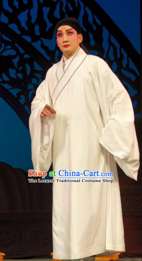 Dian Man Gong Zhu Gan Fu Ma Chinese Guangdong Opera Monk Apparels Costumes and Headpieces Traditional Cantonese Opera Young Male Garment Meng Feixiong Robe Clothing