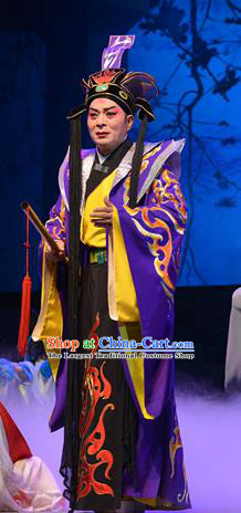 King of Nanyue Kingdom Chinese Guangdong Opera Young Male Apparels Costumes and Headpieces Traditional Cantonese Opera Lord Garment Duke Zhao Tuo Clothing