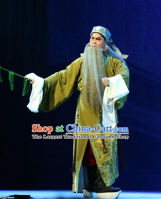 Gao Emperor of Han Chinese Guangdong Opera Elderly Male Apparels Costumes and Headpieces Traditional Cantonese Opera Laosheng Garment Clothing