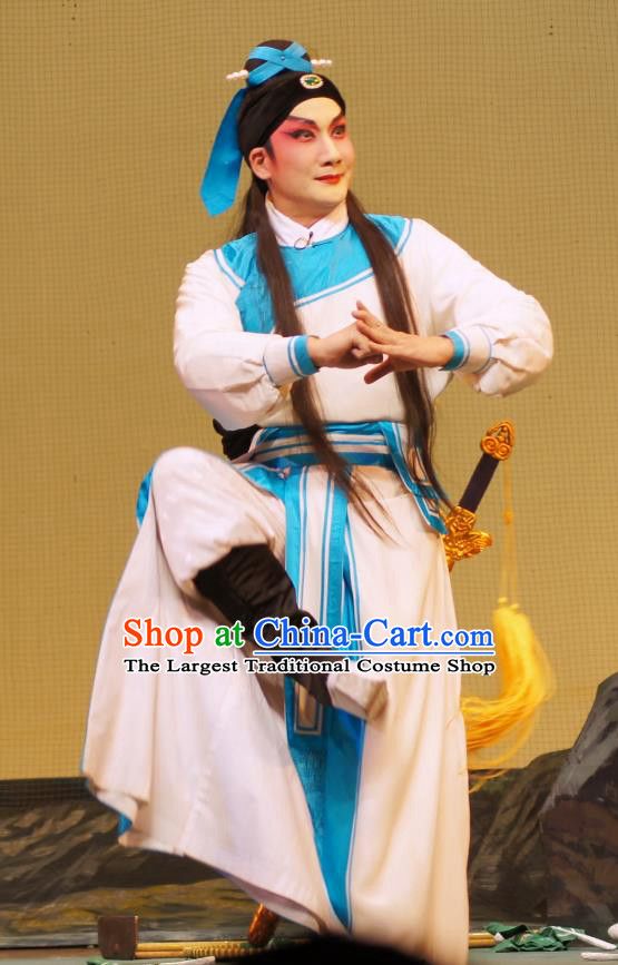 Emperor and the Village Girl Chinese Guangdong Opera Xiaosheng Apparels Costumes and Headpieces Traditional Cantonese Opera Young Man Garment Prince Kang Clothing