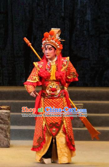 Legend of Er Lang Chinese Guangdong Opera General Apparels Costumes and Headwear Traditional Cantonese Opera God Garment Martial Male Clothing