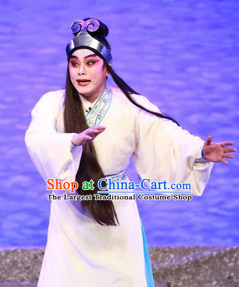 The Mad Monk by the Sea Chinese Guangdong Opera Monk Apparels Costumes and Headwear Traditional Cantonese Opera Wu Xiaopeng Garment Buddhist Clothing