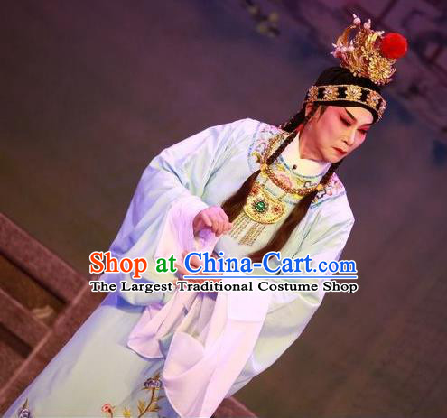 Chinese Guangdong Opera Childe Jia Baoyu Apparels Costumes and Headwear Traditional Cantonese Opera Young Male Garment Xiaosheng Clothing