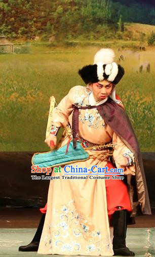 Princess Zhaojun Chinese Guangdong Opera Apparels Costumes and Headwear Traditional Cantonese Opera Garment Official Wang Long Clothing