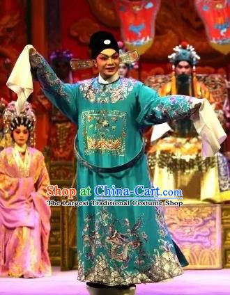 Princess Changping Chinese Guangdong Opera Childe Zhou Shixian Apparels Costumes and Headwear Traditional Cantonese Opera Young Male Garment Xiaosheng Clothing