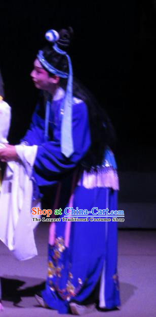 The Strange Stories Chinese Guangdong Opera Young Male Apparels Costumes and Headwear Traditional Cantonese Opera Xiaosheng Garment Childe Wang Yuanfeng Clothing