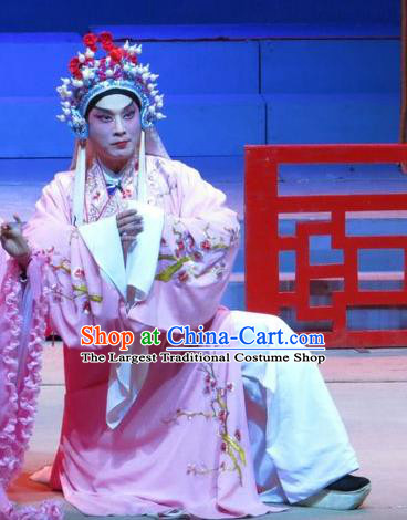 The Strange Stories Chinese Guangdong Opera Xiaosheng Apparels Costumes and Headwear Traditional Cantonese Opera Wang Yuanfeng Garment Young Male Clothing