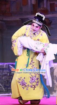 Escape from Banishment Chinese Guangdong Opera Scholar Apparels Costumes and Headwear Traditional Cantonese Opera Xiaosheng Garment Childe Li Weile Clothing